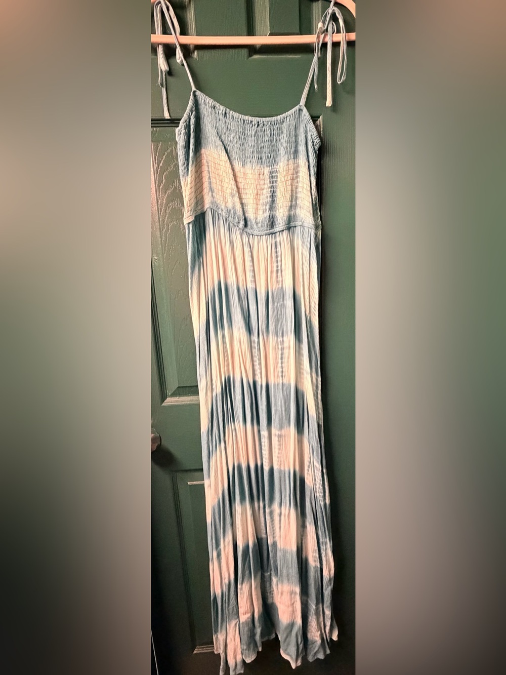 Kori Blue and white Tie-Dye Maxi Dress